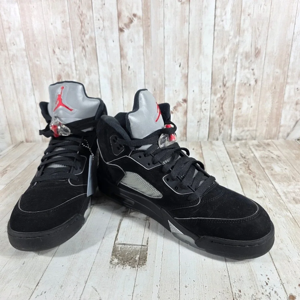 Jordan 5 Retro Metallic Black 2024 Mens High Top Sneakers HF3975-001 Size 13